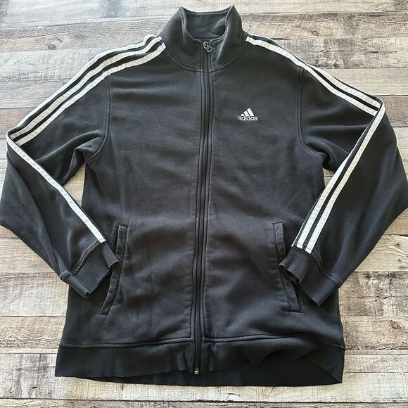Adidas Unisex Activewear Black Zip Up Jacket | M - Picture 1 of 6